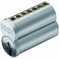 Stanley Security Standard 7 Pin M Keyway Uncombinated Core, Satin Chrome 1C7M1626